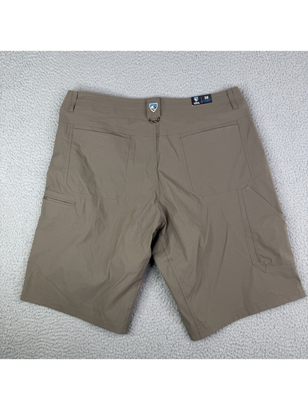 NEW KUHL Renegade Shorts Mens 36x10 Khaki Brown Ripstop Hiking Cargo NWT
